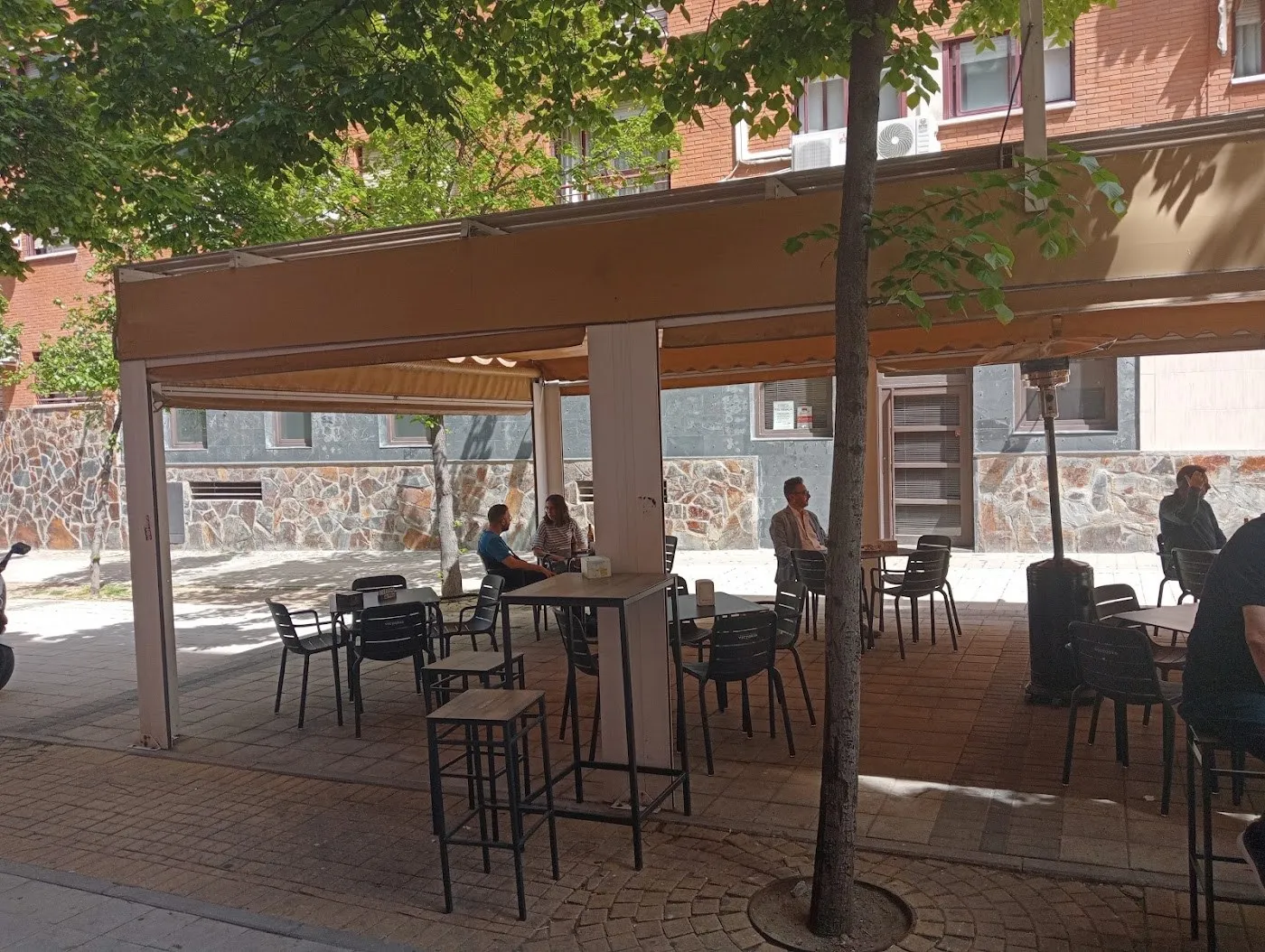 La terraza cubierta