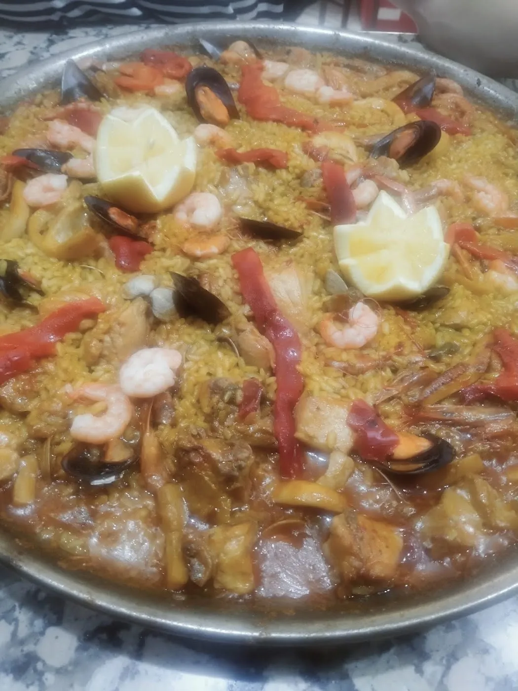 Paella de marisco
